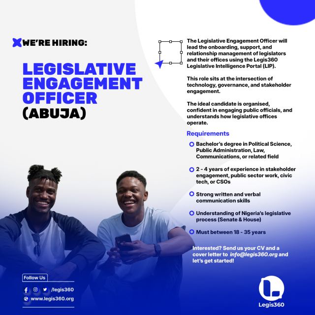 Legislative Engagement Officer