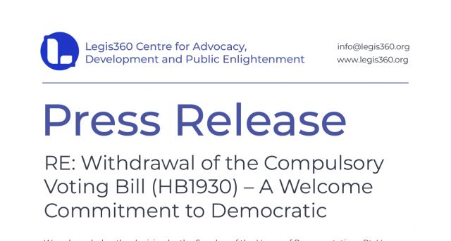 Withdrawal of the Compulsory Voting Bill (HB1930) – A Welcome Commitment to Democratic Freedom